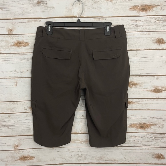 Nike Golf Brown Bermuda Active Athletic Shorts - Picture 3 of 4